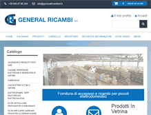 Tablet Screenshot of generalricambisrl.it
